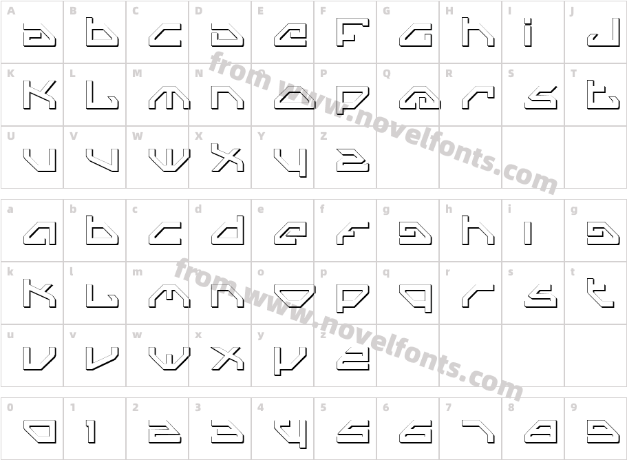 Spylord OutlineCharacter Map