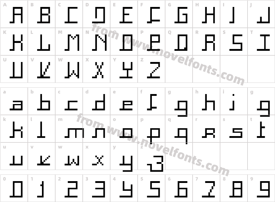 SquareCharacter Map