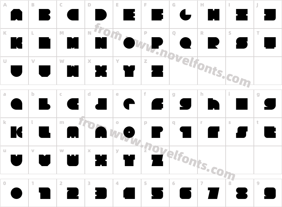 Square80Character Map