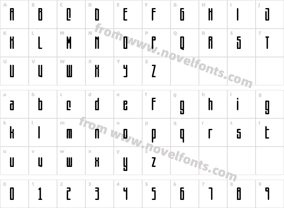 SquarewormCharacter Map