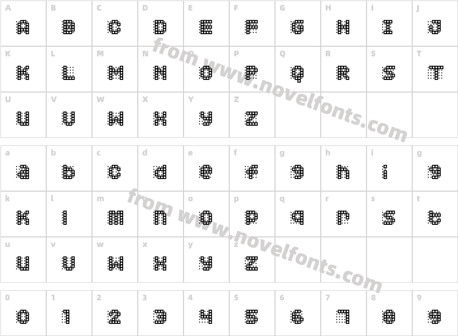 Squarodynamic  03Character Map