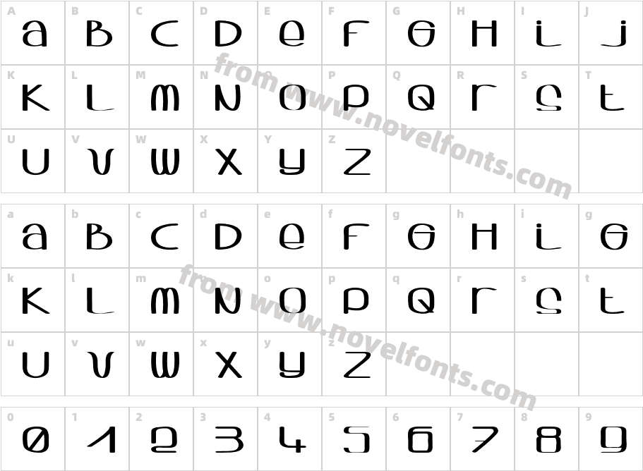 SqwashCharacter Map