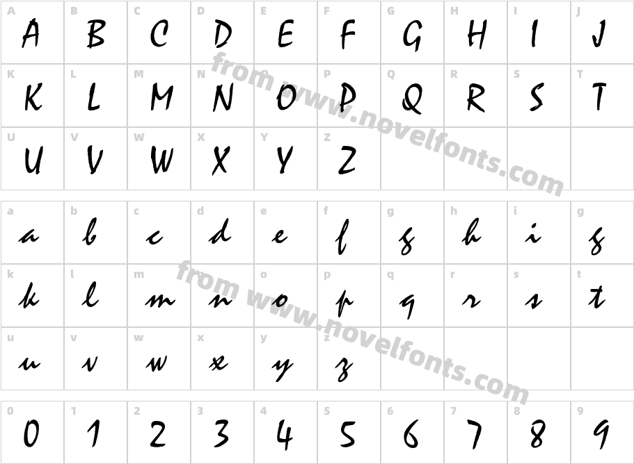 Staccato222BT-RegularCharacter Map