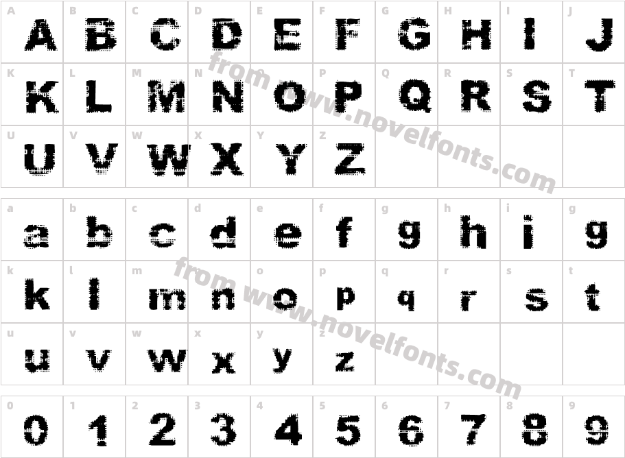 StampCharacter Map