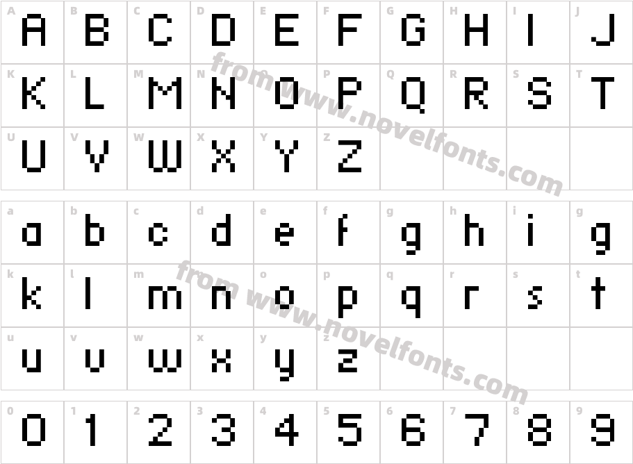 Standard0755Character Map