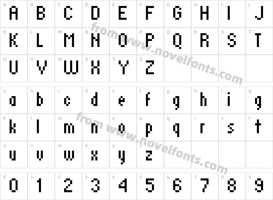 Standard0758Character Map