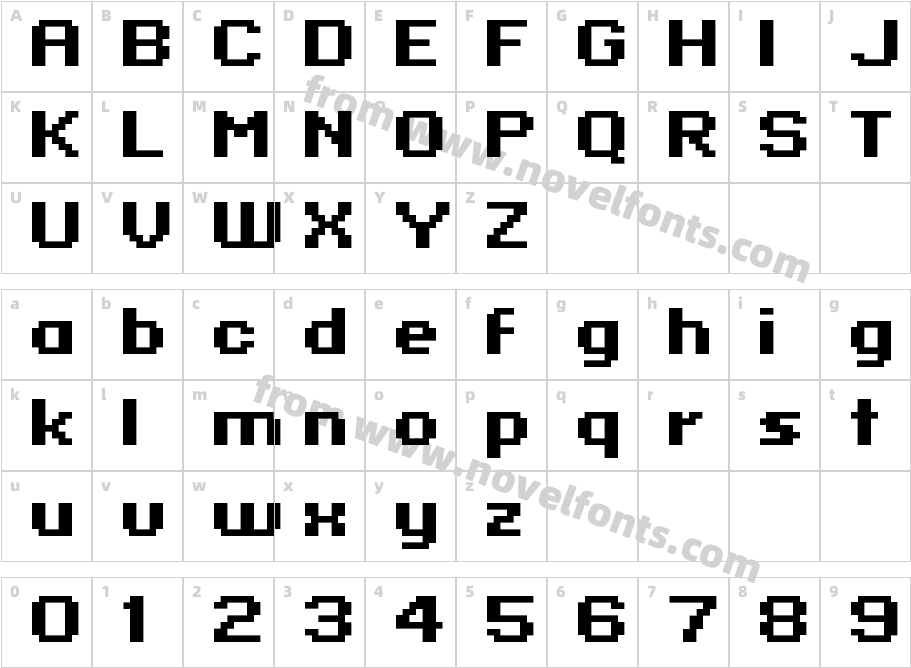 Standard0764Character Map