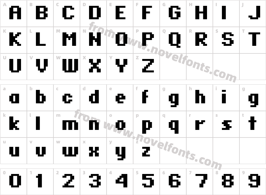 Standard0765Character Map