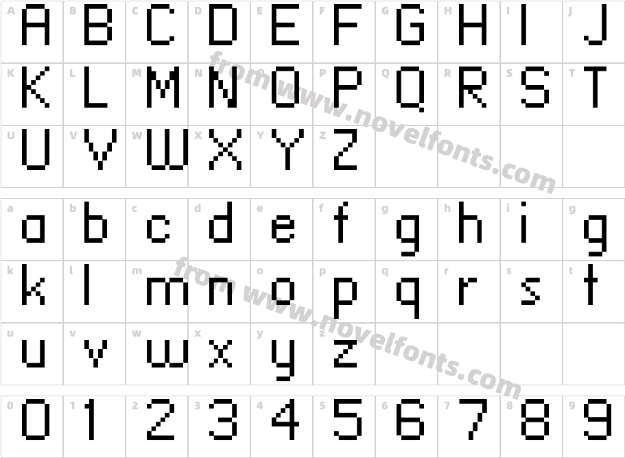 Standard0956Character Map