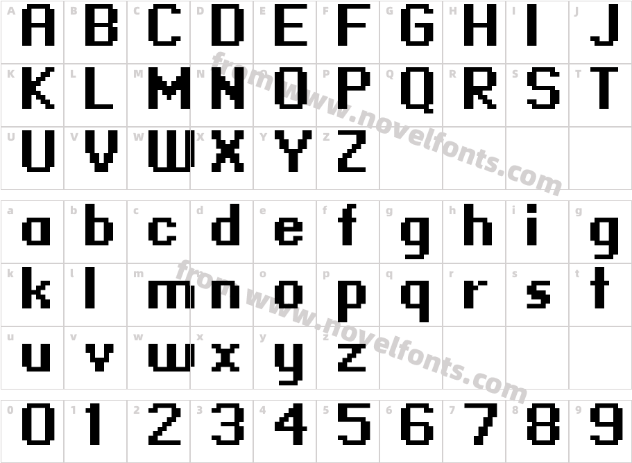 Standard0965Character Map