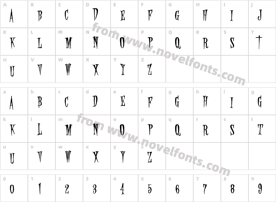 DevilietteCharacter Map