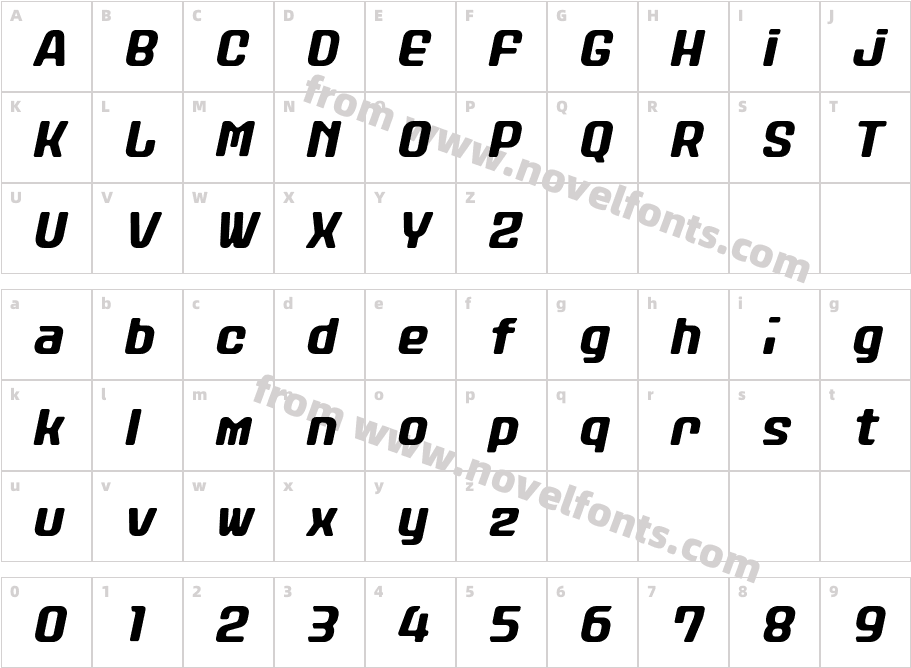 Stanley-AlphabetObliqueCharacter Map