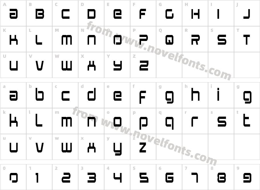 Star Eagle CondensedCharacter Map