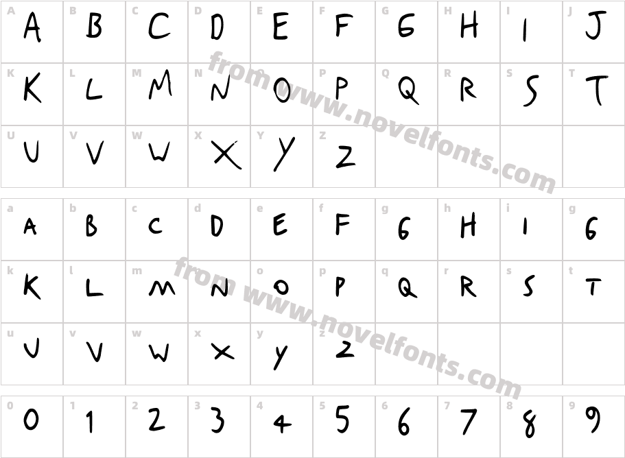 Dexter NBPCharacter Map