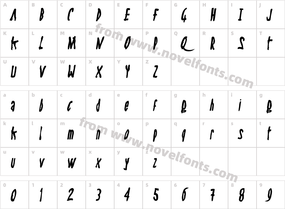 Steel-StringBoldItalicCharacter Map