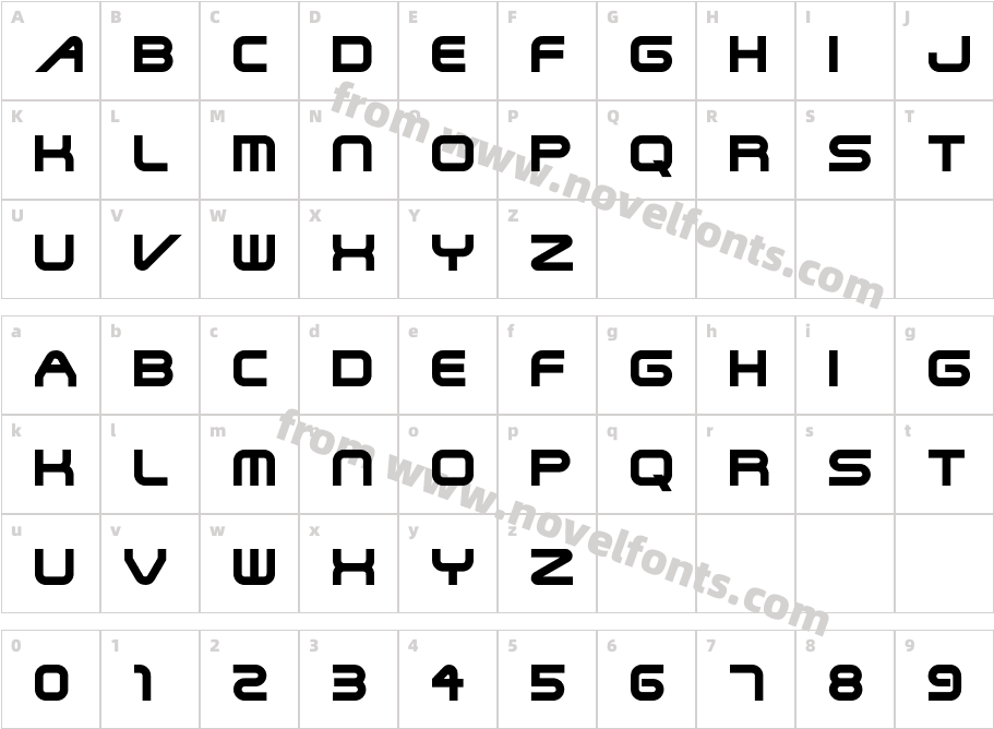 SteelWolf-MediumCharacter Map