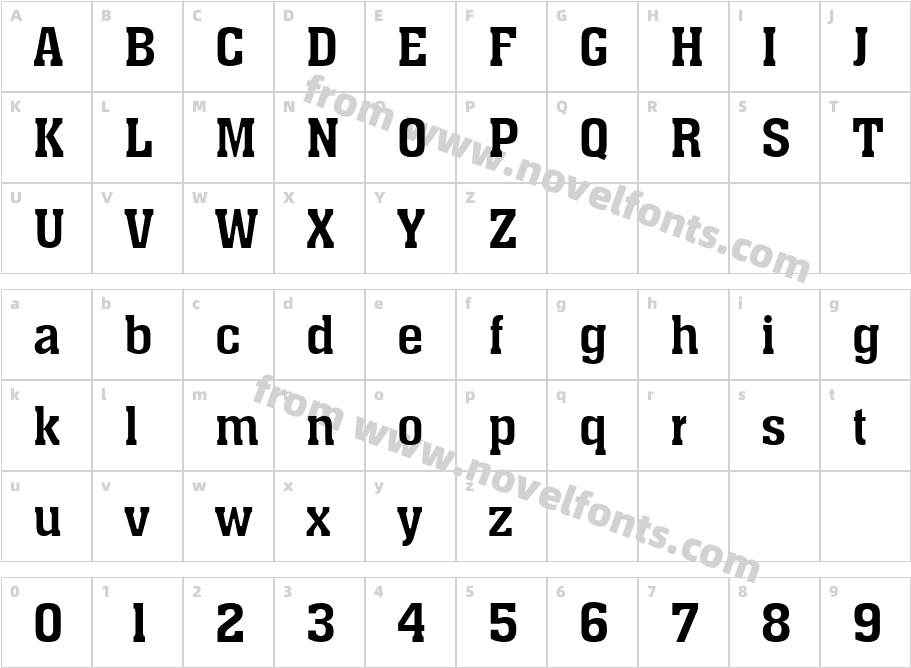 Ache NormalCharacter Map