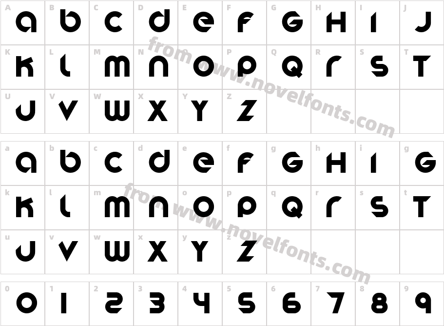 StereofunkCharacter Map