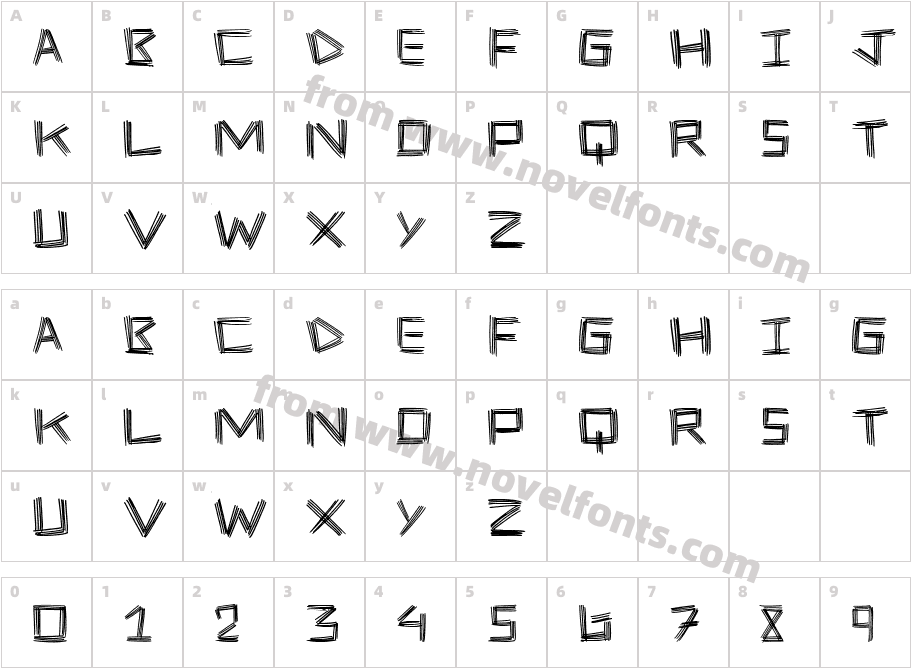 Stick FourCharacter Map