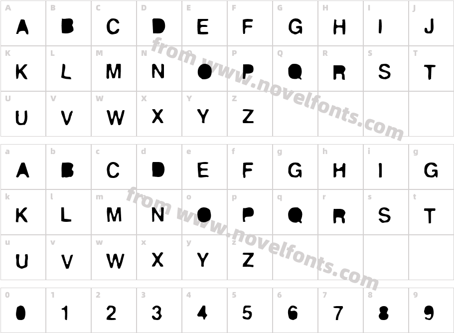 StickyCharacter Map