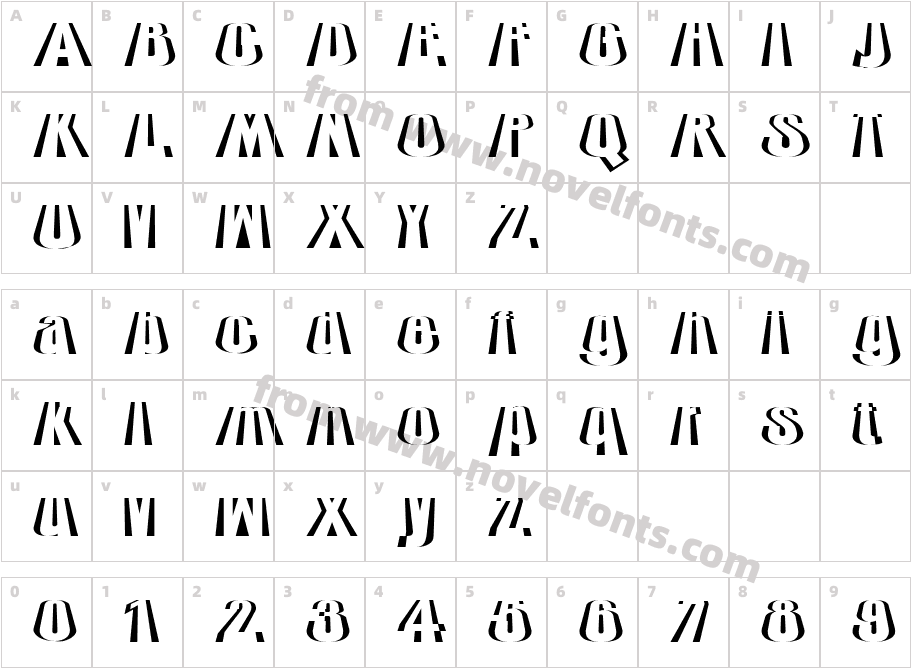 StiferCharacter Map