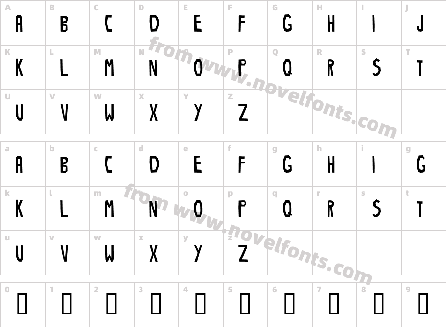 StinkoCharacter Map