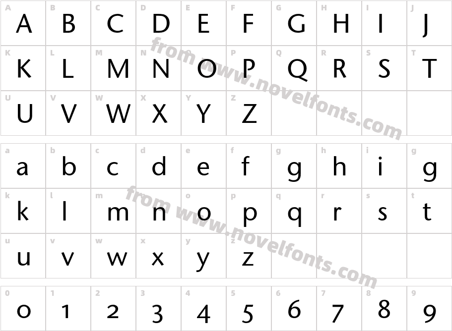 StoneSansOSITC-MediumCharacter Map