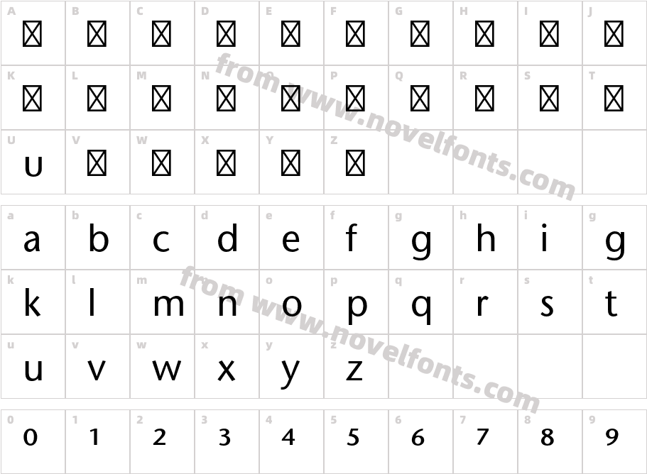 StoneSansStd-PhoneticCharacter Map