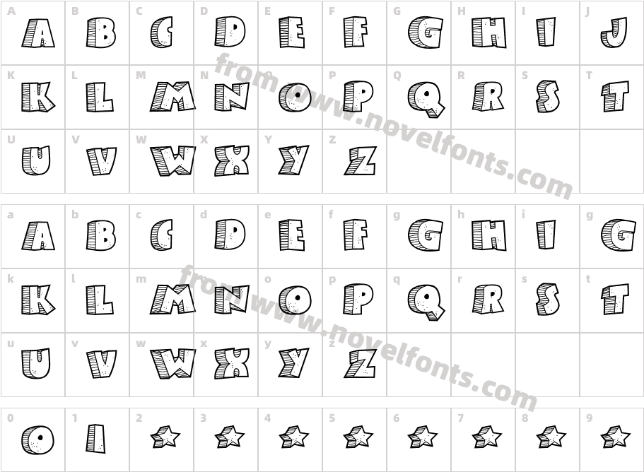 Stoney BillyCharacter Map