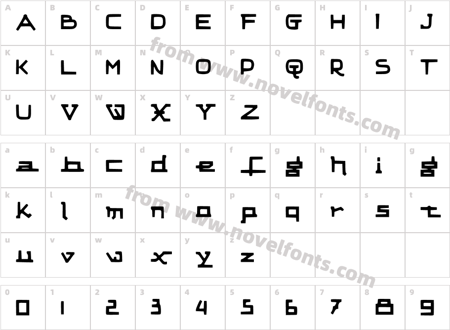 StraightFWDCharacter Map