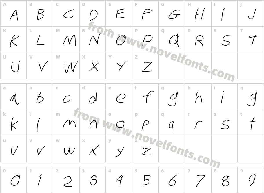 Stray Cat Extended ObliqueCharacter Map