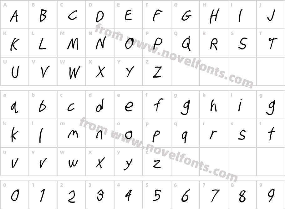 Stray Cat ExtraBold Condensed ObliqueCharacter Map