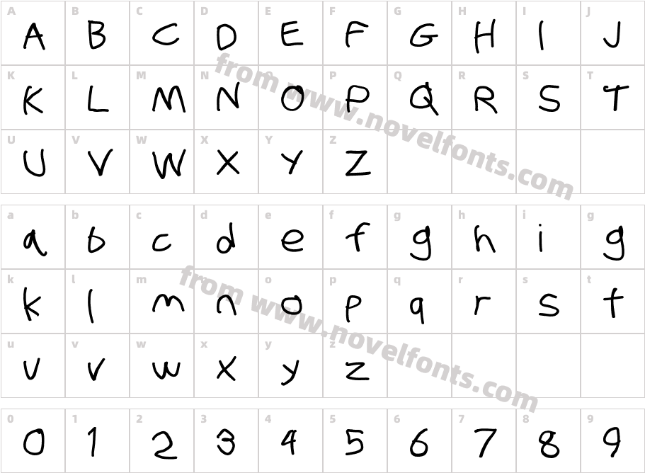 Stray Cat ExtraBold ExtendedCharacter Map