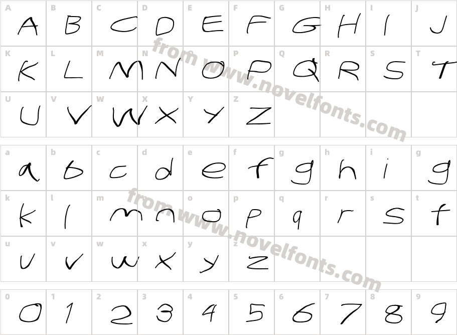 Stray Cat UltraExtended ObliqueCharacter Map