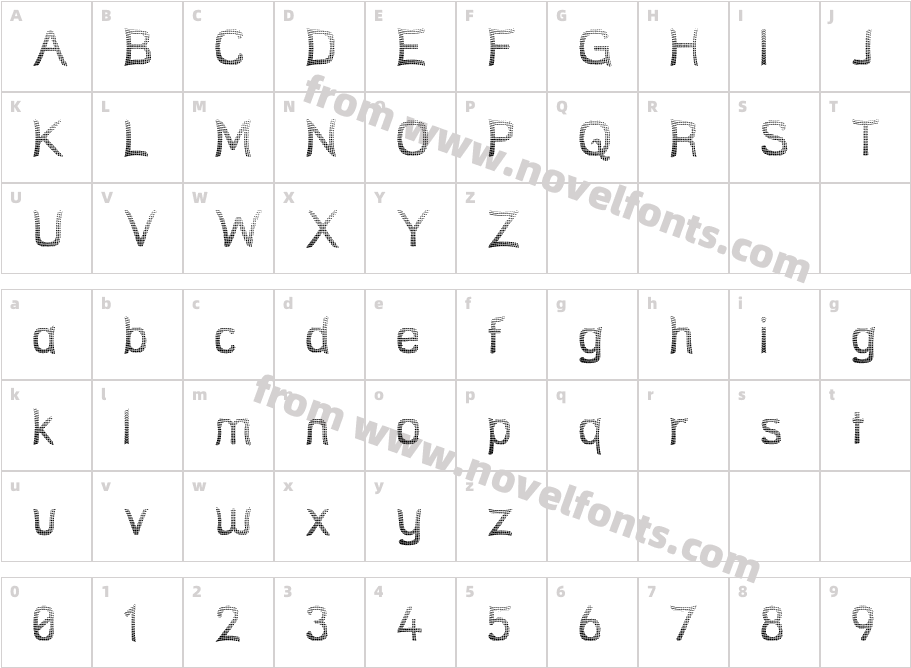 Street NetCharacter Map