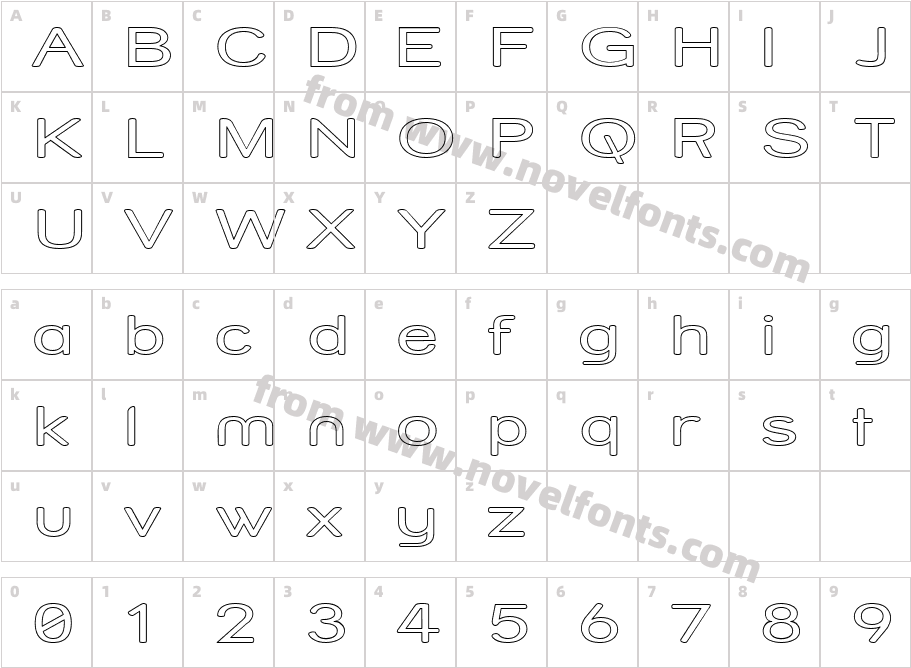 Street Variation - Outline ExpCharacter Map