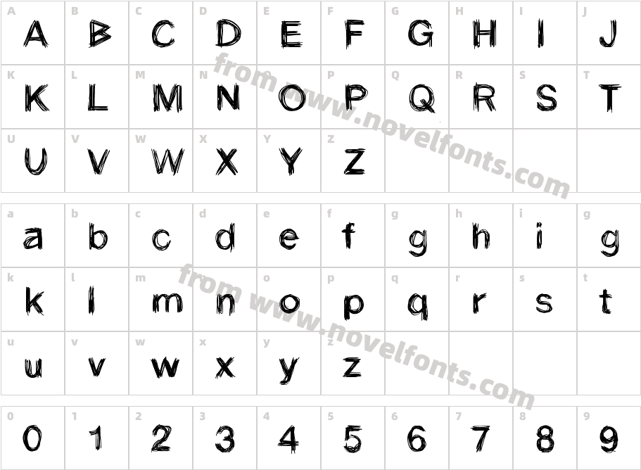 StrokeCharacter Map