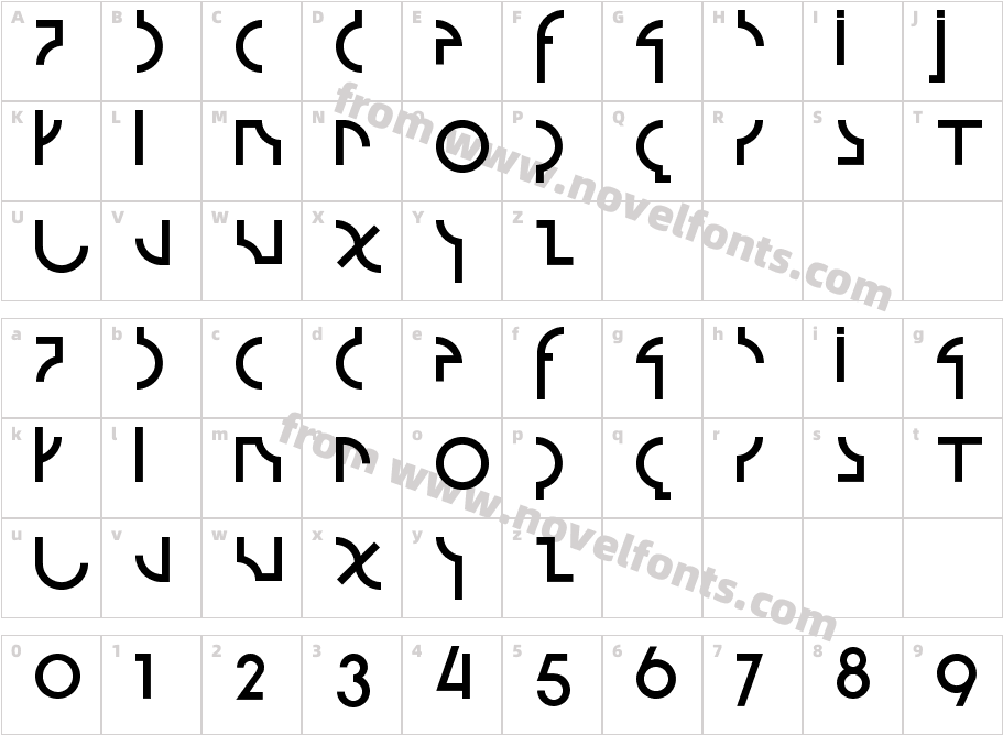 Strzeminski2Character Map