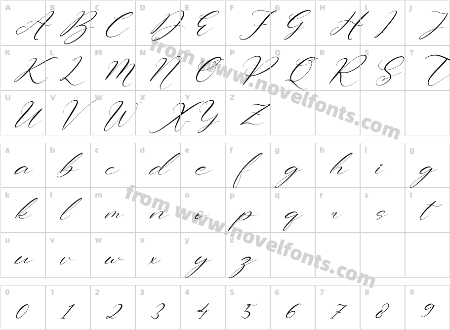 Sttevanie Barbara ItalicCharacter Map