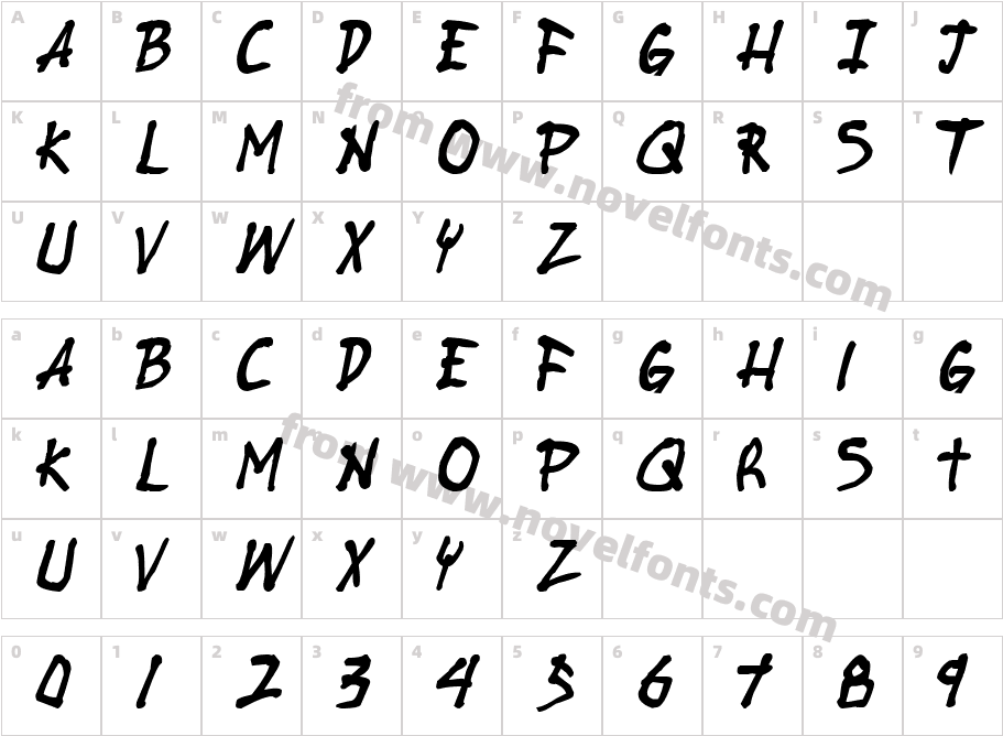 Stubborn Heartz TBS Bold ItalicCharacter Map