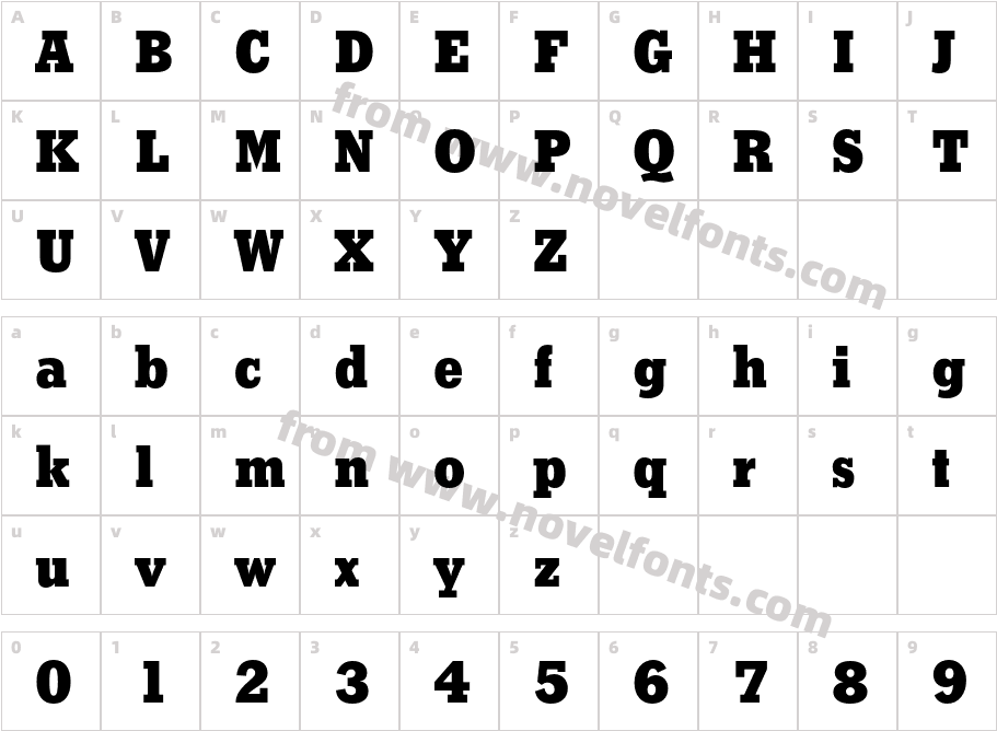 StymieBT-ExtraBoldCharacter Map