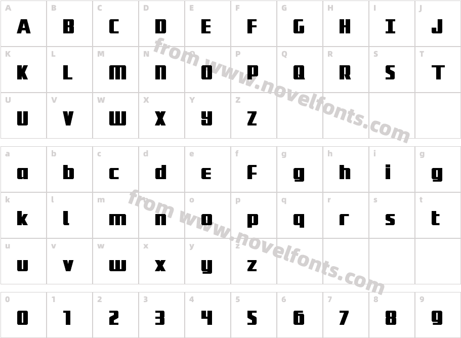 Subadai Baan BoldCharacter Map