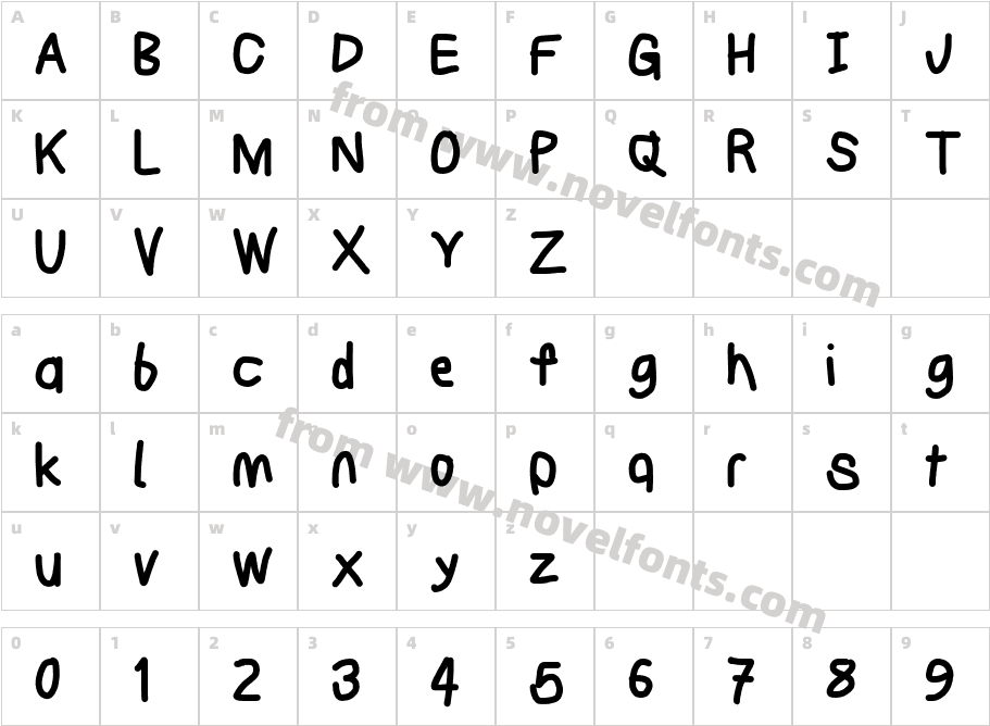 Subtitle HeavyCharacter Map