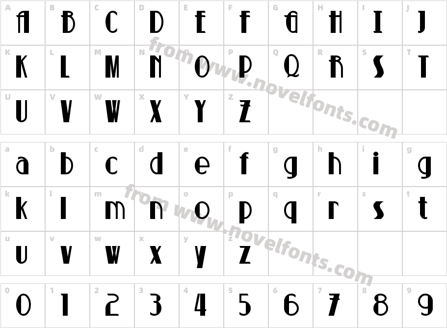 Suchet BoldCharacter Map