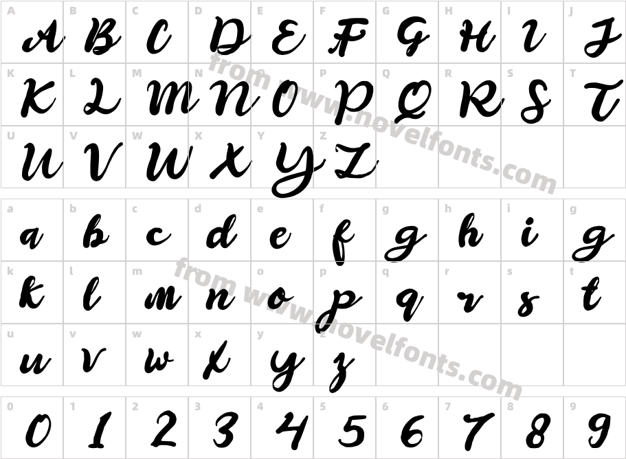 SulmiraCharacter Map