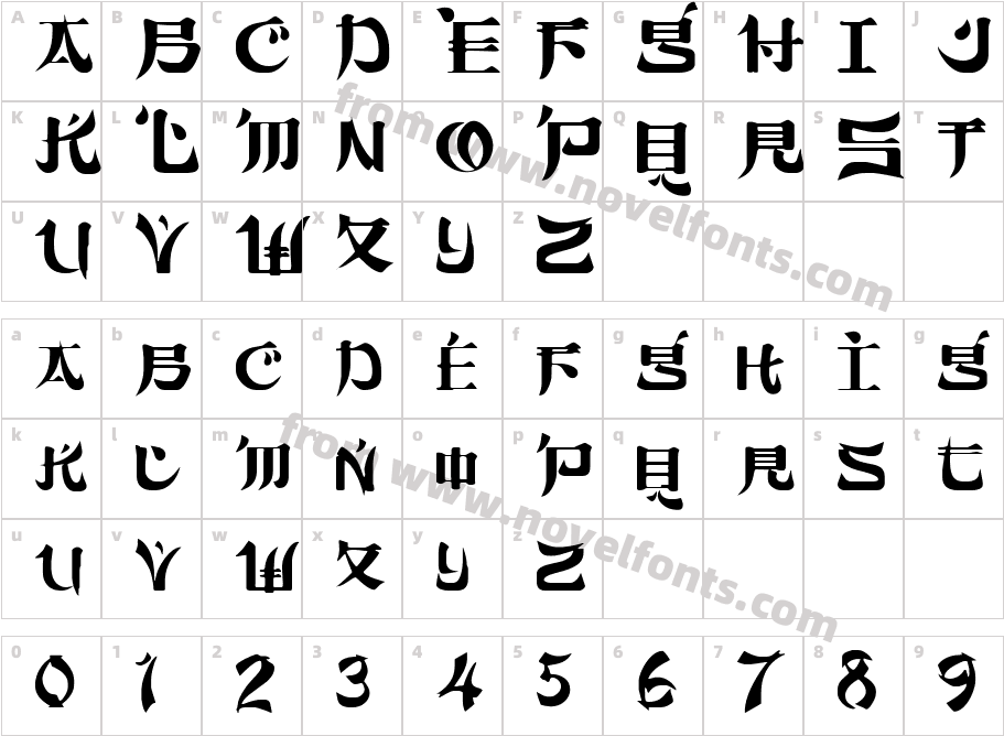 Sumdumgoi RegularCharacter Map