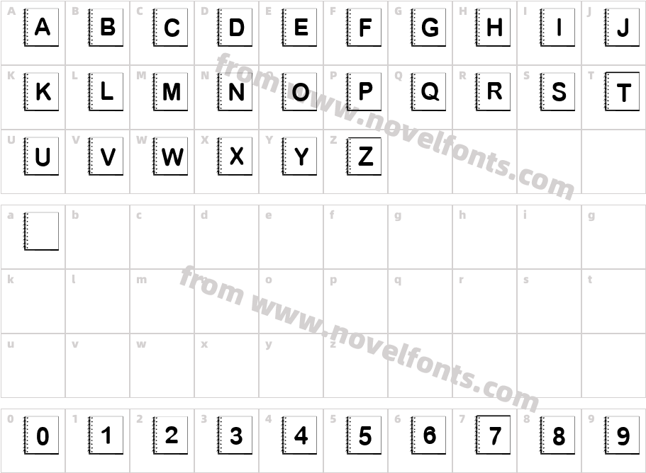 Summer's NotebookCharacter Map