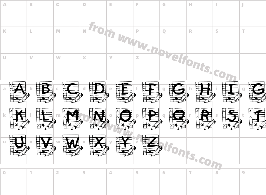 Summer's School PaperCharacter Map