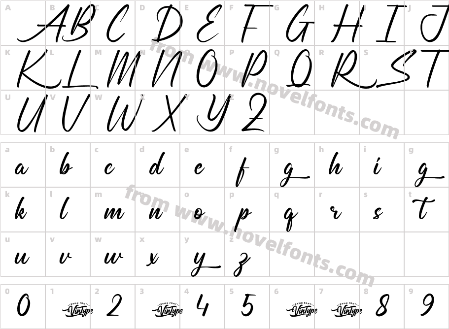 SunburyTownDemoRegularCharacter Map