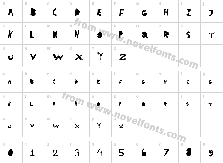 SuperDragCharacter Map